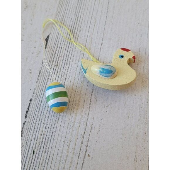 Bird chick egg Easter ornament Xmas decor set - Picture 1 of 5